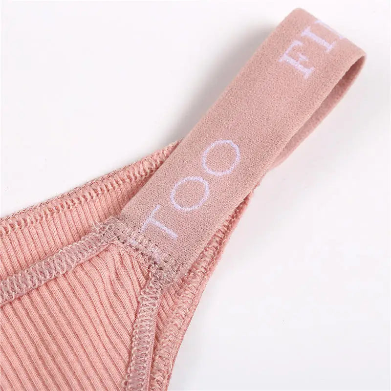 3PCS/Set Cotton Panties Briefs Women Underpants Female Sexy Panties Thong Women's Pantys Underwear Solid Color Intimate Lingerie