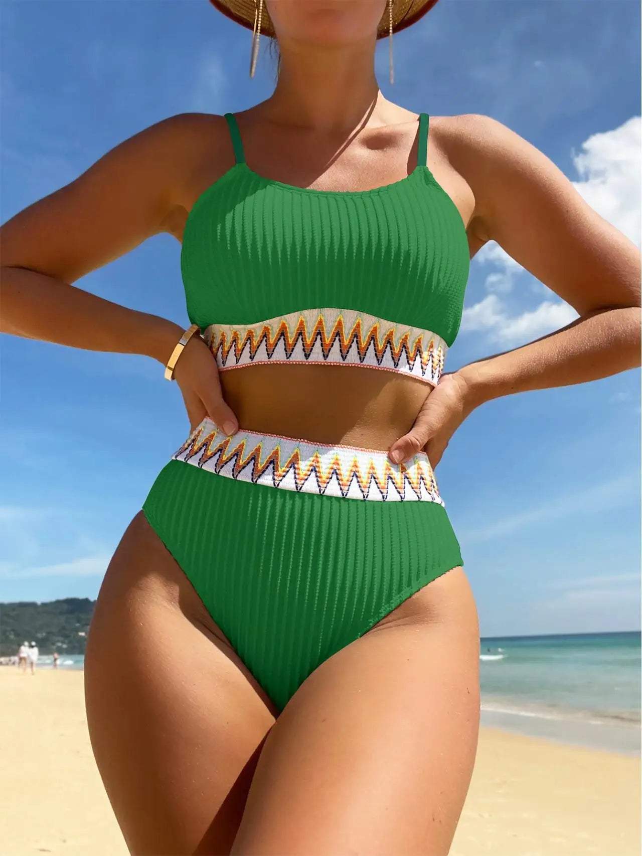 Sexy Bikinis 2025 Women Halter Brazilian Bikini Set Female Pleated Swimsuit New Triangle Swimwear Beach Wear Bathing Suit