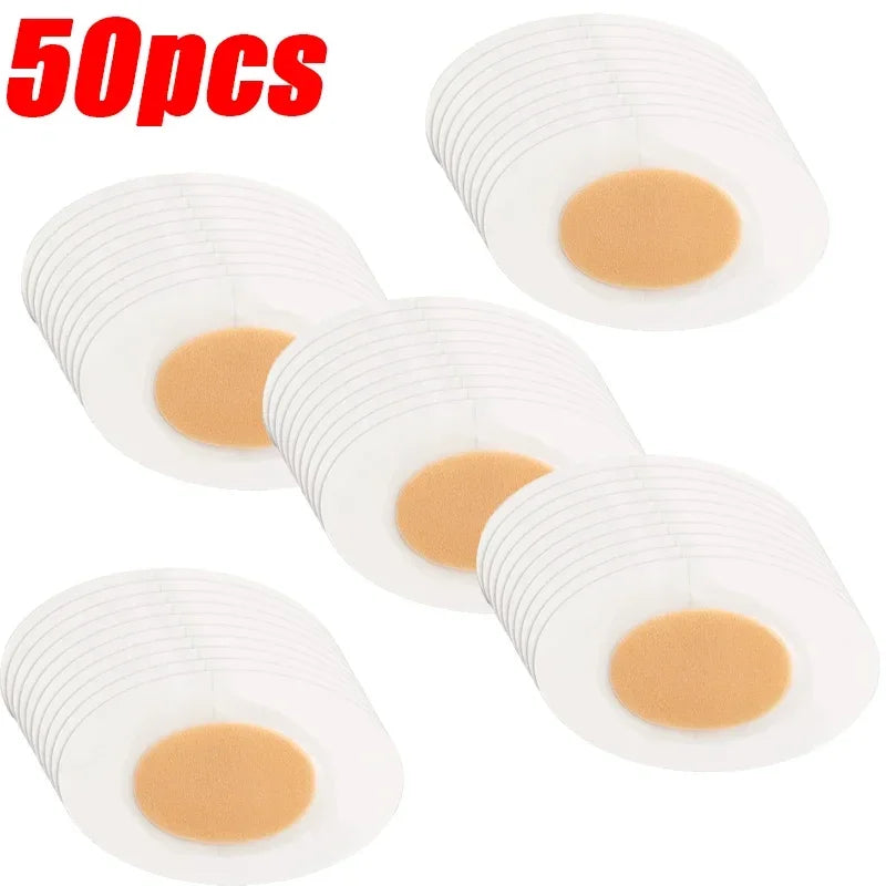 Lot de 10 à 50 autocollants en gel silicone pour chaussures, patchs de soulagement de la douleur, doublures adhésives pour talons hauts, soins des pieds, coussinets hydrocolloïdes.