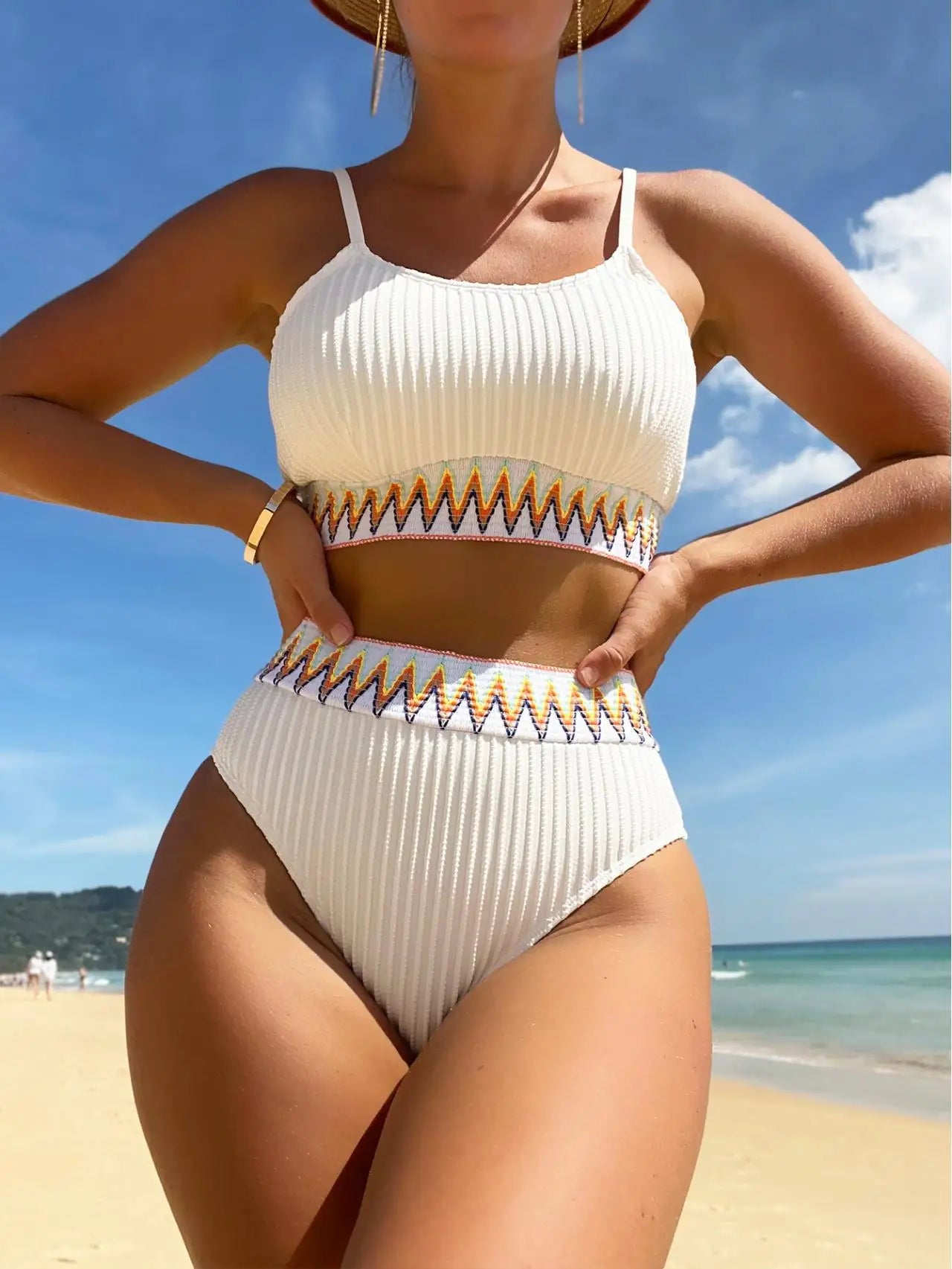 Sexy Bikinis 2025 Women Halter Brazilian Bikini Set Female Pleated Swimsuit New Triangle Swimwear Beach Wear Bathing Suit