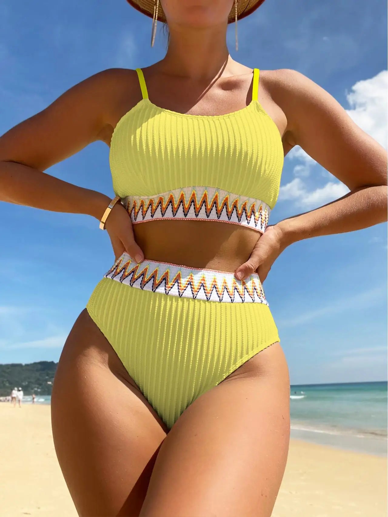 Sexy Bikinis 2025 Women Halter Brazilian Bikini Set Female Pleated Swimsuit New Triangle Swimwear Beach Wear Bathing Suit